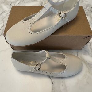 Brand New, Never Worn Girls' T-Strap Dress Flats in Ivory
